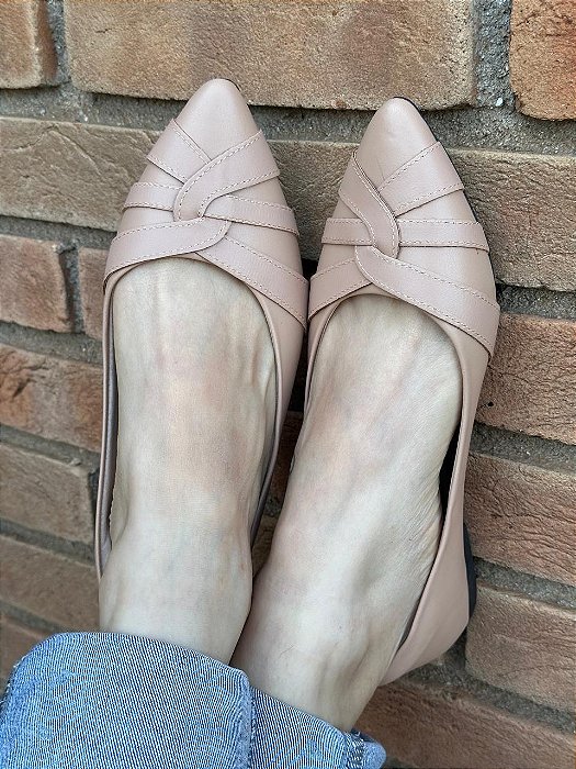 Sapatilha Bico Fino Arizona Nude