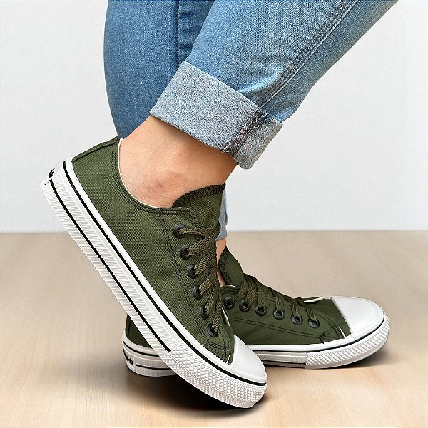 Tênis Star PREMIUM Lona Verde Militar