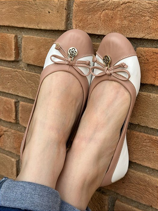 Sapatilha Redonda Medalha Nude