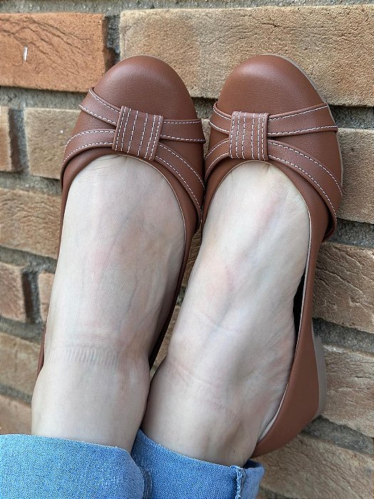 Sapatilha Redonda Siena Caramelo