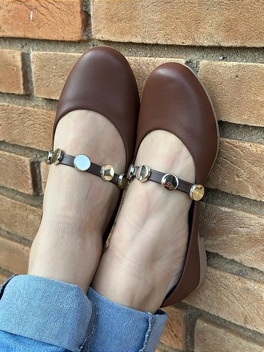 Sapatilha Comfort Redonda Turquia Café