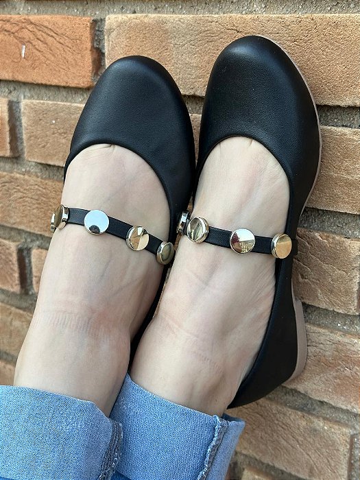 Sapatilha Comfort Redonda Turquia Preta