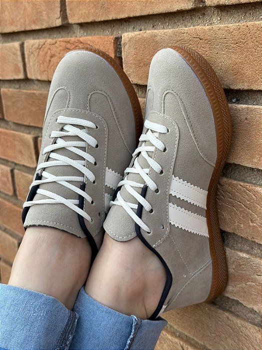 Tênis Samb CAMURÇA Cinza Listra Branca