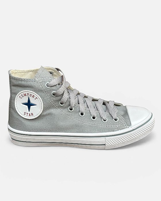 Tênis Star Premium CANO ALTO Cinza Lona