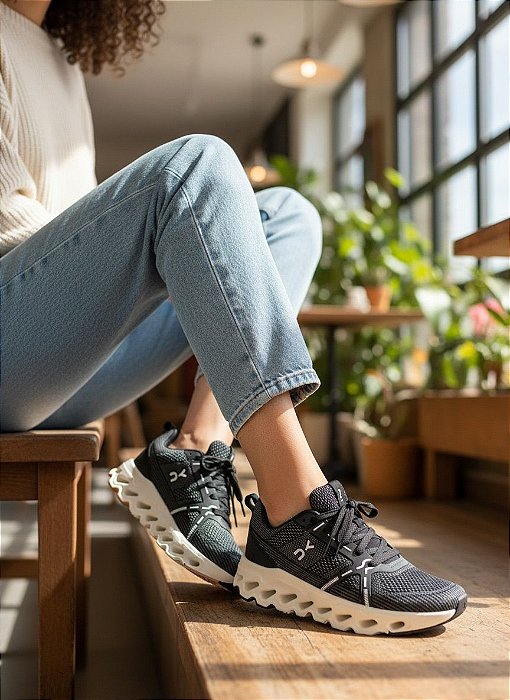 Tênis Meia Sport Preto