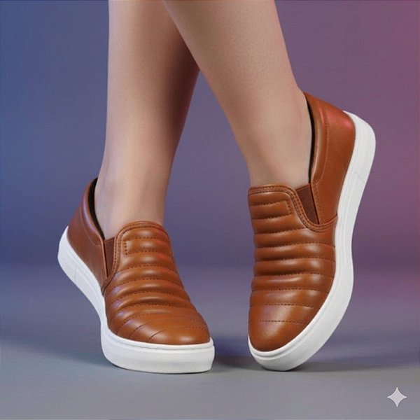 Tênis Slip On Bomber Caramelo