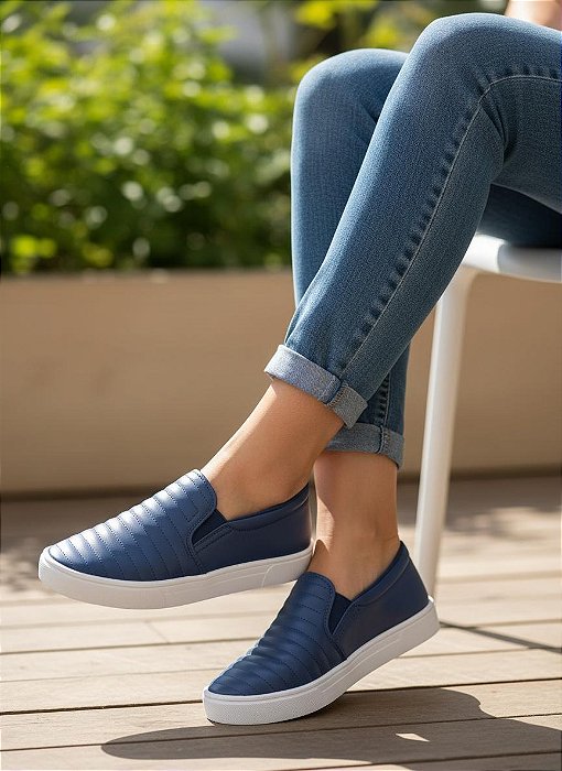 Tênis Slip On Bomber Azul Marinho