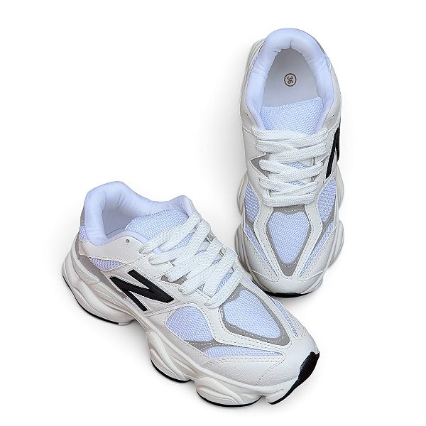 Tênis Plataforma Street Branco/Preto