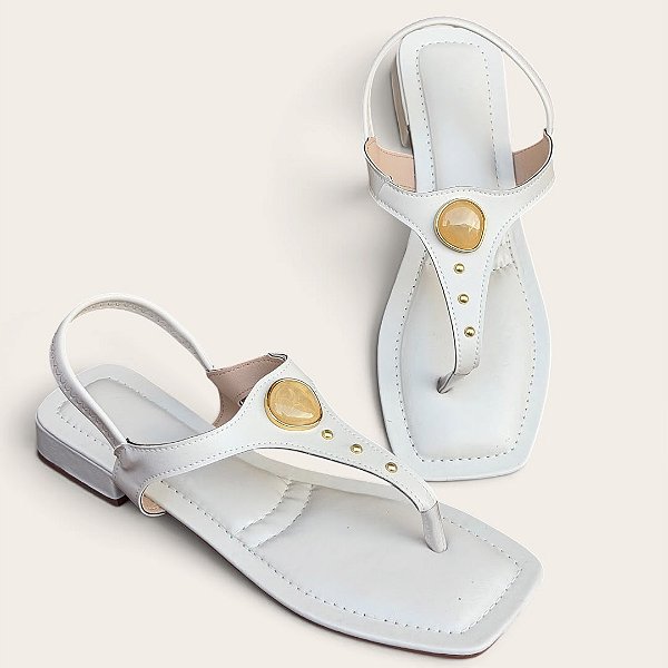 Sandália Saltinho Jade Off-White