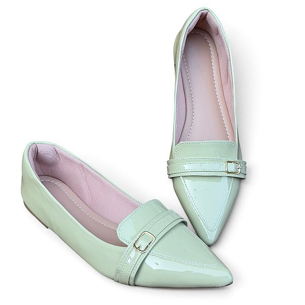 Slipper Bico Fino Candy Verde