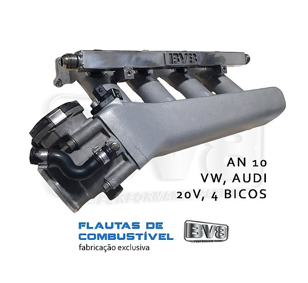 Flauta de combustível VW e Audi 20V AN 08 4 bicos