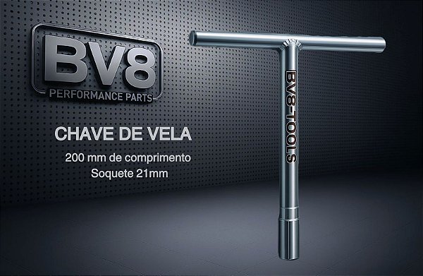 Chave de vela 200mm comprimento soquete 21mm