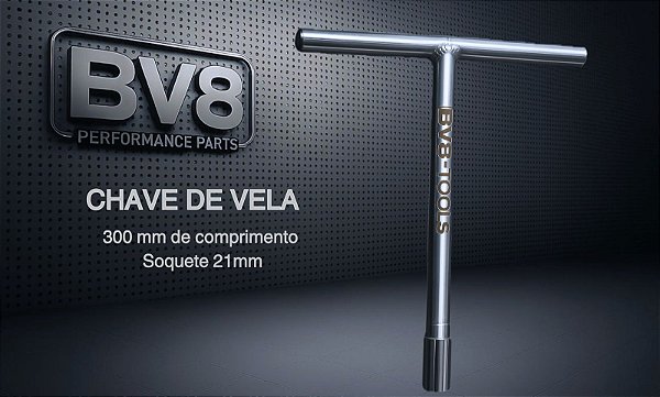 Chave de vela 300mm comprimento soquete 21mm