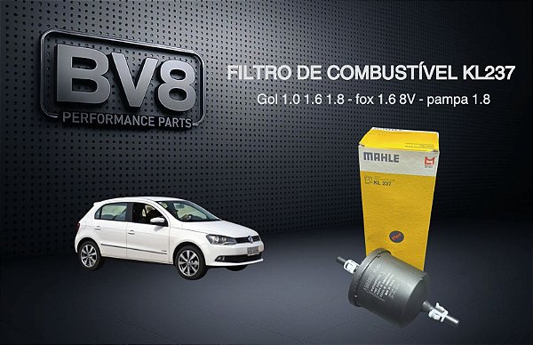 Filtro de combustível GOL/FOX/PAMPA 1.0 1.6 1.8- Mahle KL237