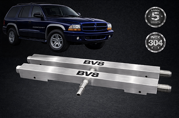 KIT Flauta de Combustível BILLET Aço Inox - DODGE DURANGO R/T - V8 5.9L, ano 2001