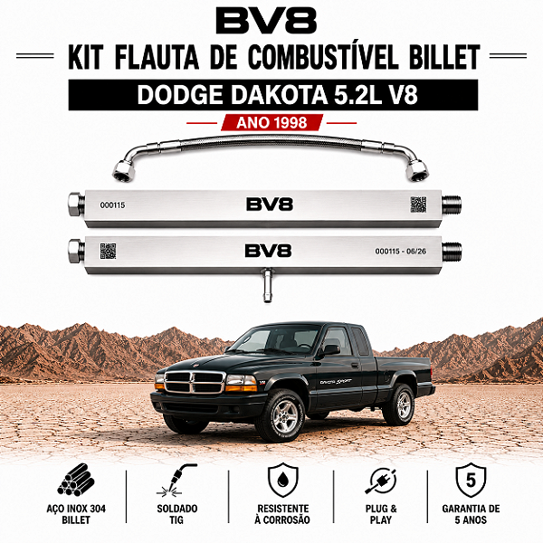 Tilho de Combustível BILLET Bv8 - DODGE DAKOTA V8 5.2L - ano 1998