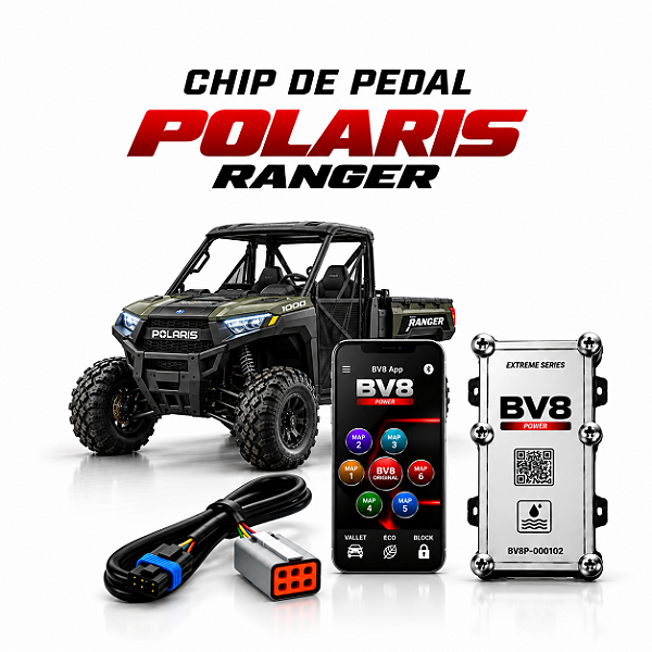 Chip Pedal Polaris Ranger BV8 Power Bluetooth App
