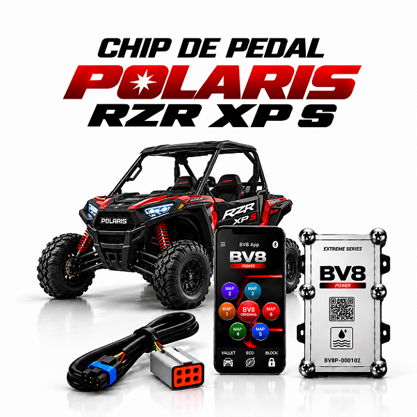 Chip Pedal Polaris RZR XP S BV8 Power Bluetooth App