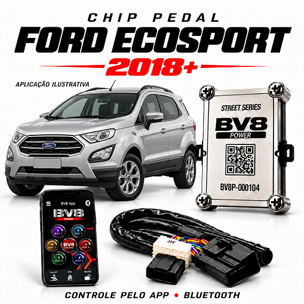 Chip Pedal FORD ECO SPORT 2018+ BV8 Power App Bluetooth Street Series