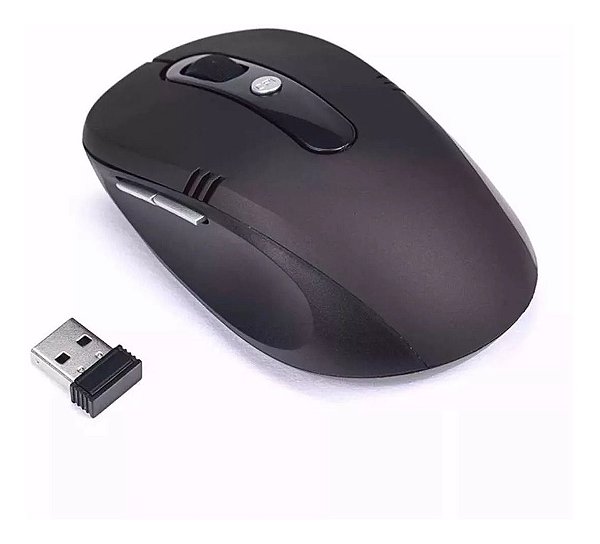 Mouse Wireless Sem Fio 2.4ghz Usb Alcance 2m Notebook Pc