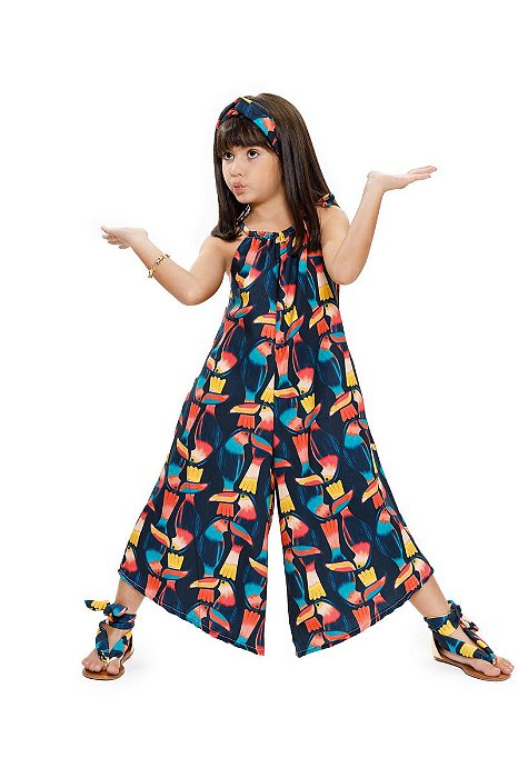 Macação Infantil Estampa Animal