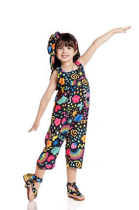 MACACÃO INFANTIL FEMININO VIVIAN