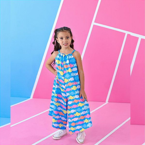 Macacão Infantil Menina Paula