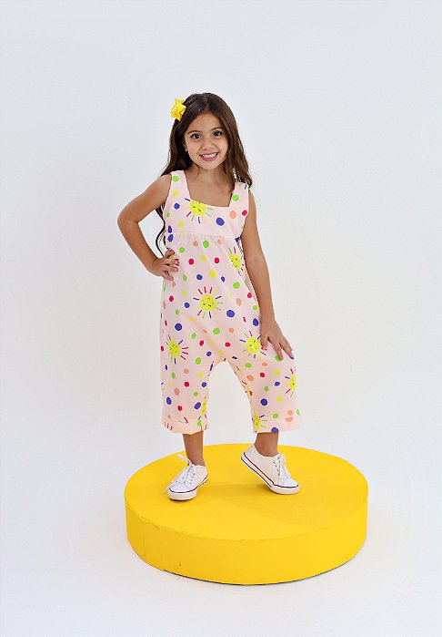 MACACÃO INFANTIL MENINA ROSE