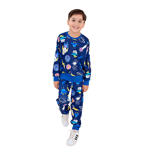 Conjunto Longo Menino Infantil Astronauta