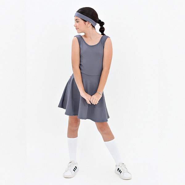 Macacão Infantil Fitness Short Saia Gaby