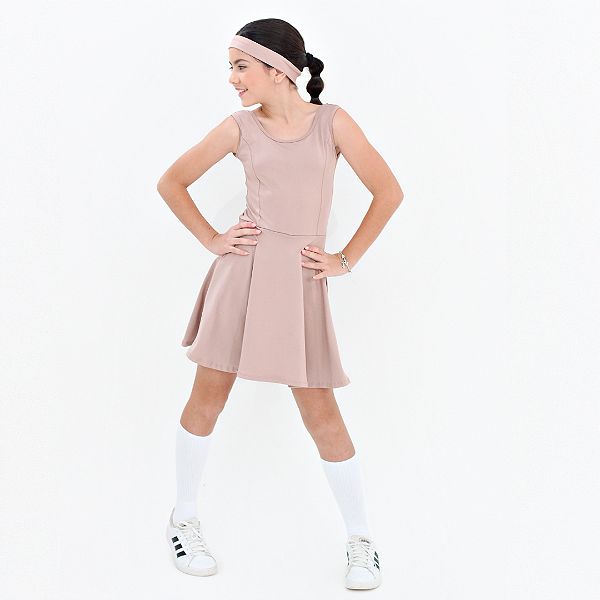 Macacão Infantil Fitness Short Saia Nayara