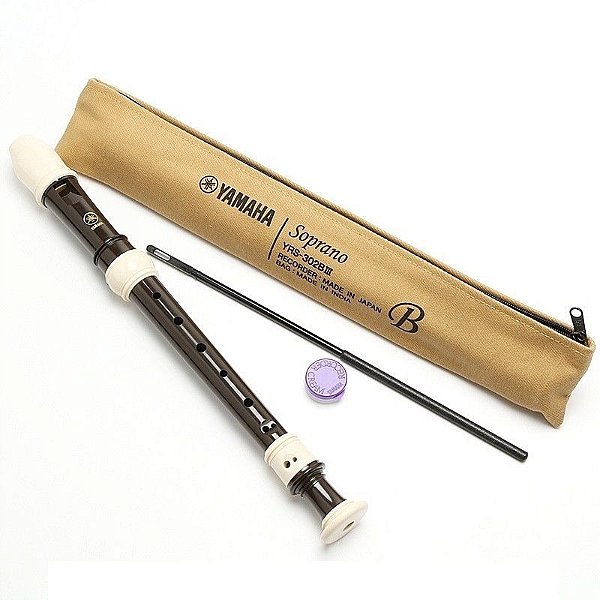 Flauta Doce Soprano Yamaha Yrs-302 Biii Série 300
