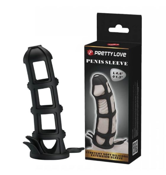 CAPA PENIANA SLEEVE VAZADA EM SILICONE FLEXÍVEL