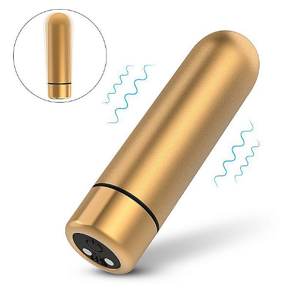 VIBRADOR BULLET RECARREGÁVEL A PROVA D'ÁGUA