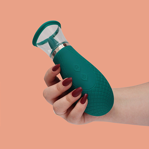 VIBRADOR RECARREGÁVEL SUCÇÃO COM LÍNGUA