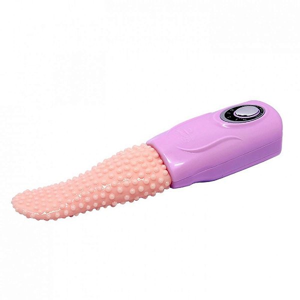 VIBRADOR LÍNGUA COM 3 MODOS VIBRAÇÃO E ROTAÇÃO