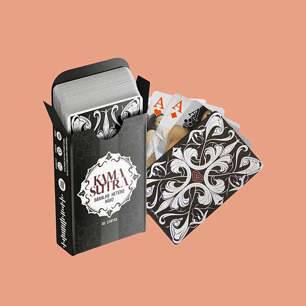 BARALHO KAMA SUTRA HÉTERO COM 54 CARTAS