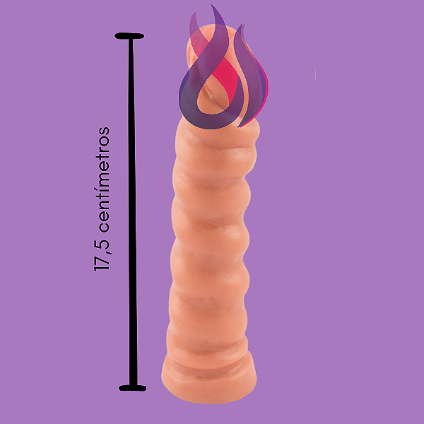 PÊNIS COM TEXTURA 17,5 X 3,8 CM