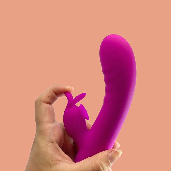VIBRADOR RABBIT COM LINGUINHA 30 MODOS DE VIBRAÇÃO