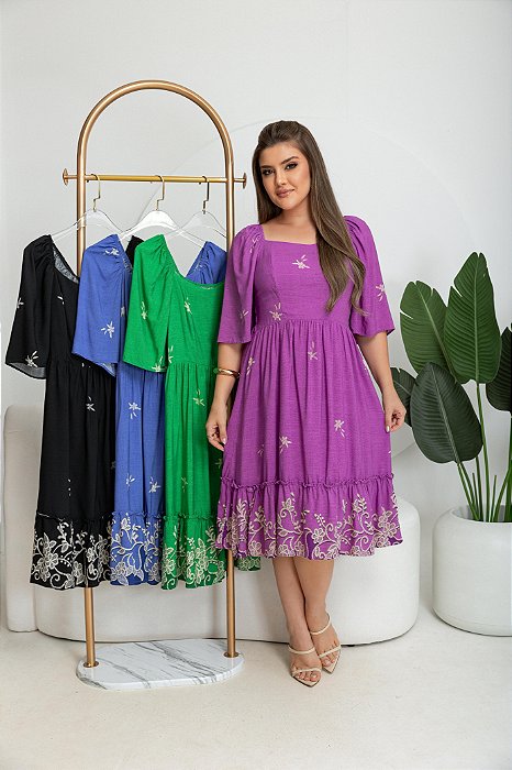 Vestido Laila Viscolinho