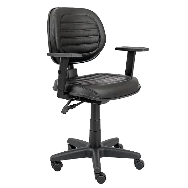 Cadeira Giratória Executiva Baixa Costurada Back System Ergonômica (NR-17) - 31008 - Casa das Cadeiras Goiânia