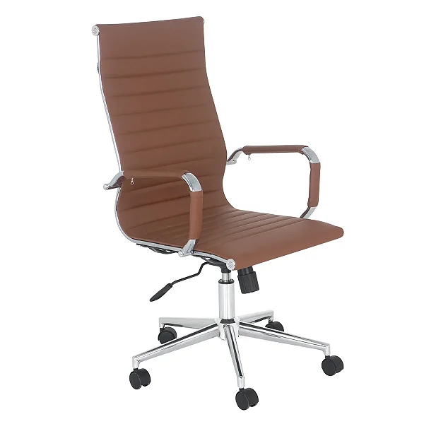 Cadeira Giratória Presidente Esteirinha Caramelo - 32893 - Casa das Cadeiras Goiânia