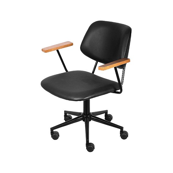 Cadeira Giratória Preta - 47120 - Casa das Cadeiras Goiânia