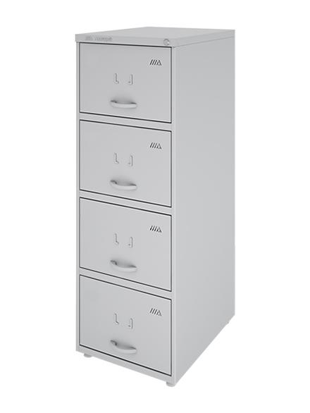 Arquivo de Aço Reforçado Chapa #22 Com Trilho Telescópico - 20062 - Casa das Cadeiras Goiânia