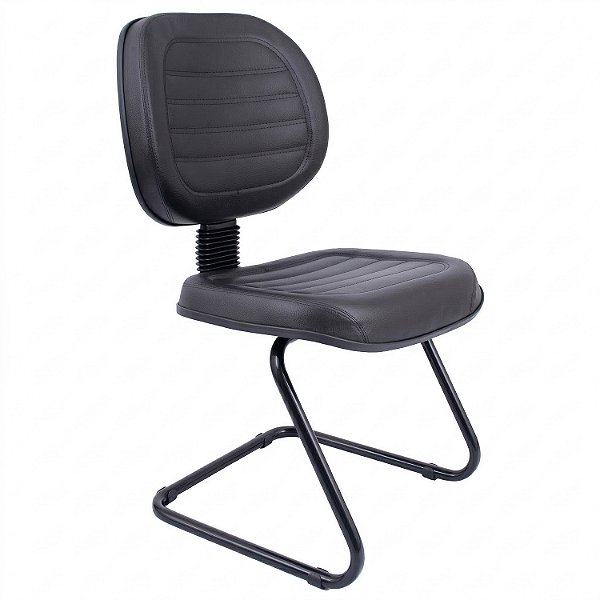 Cadeira Fixa Executiva Costurada Base em "S" - 32104 - Casa das Cadeiras Goiânia