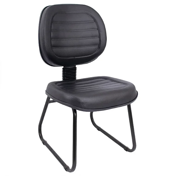 Cadeira Fixa Executiva Costurada Base Trapézio - 32105 - Casa das Cadeiras Goiânia