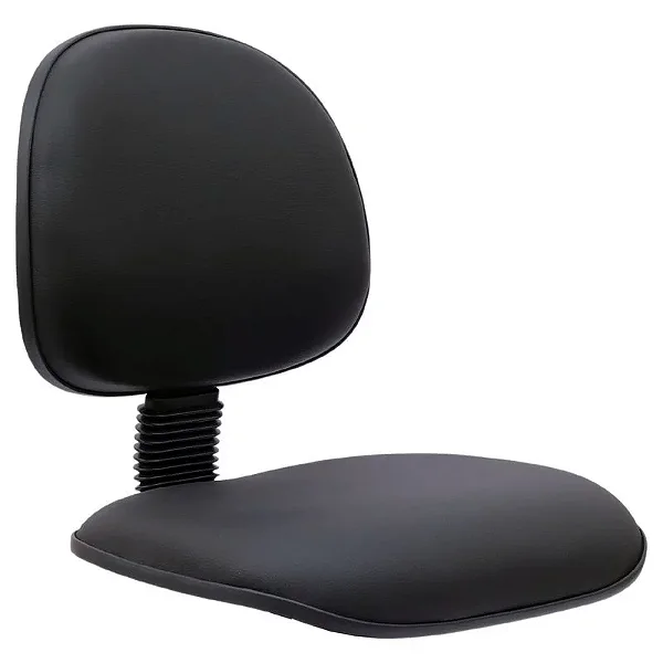 Assento + Encosto Cadeira Executiva Lisa COURVIN Preto Com Lâmina - 43077 - Casa das Cadeiras Goiânia