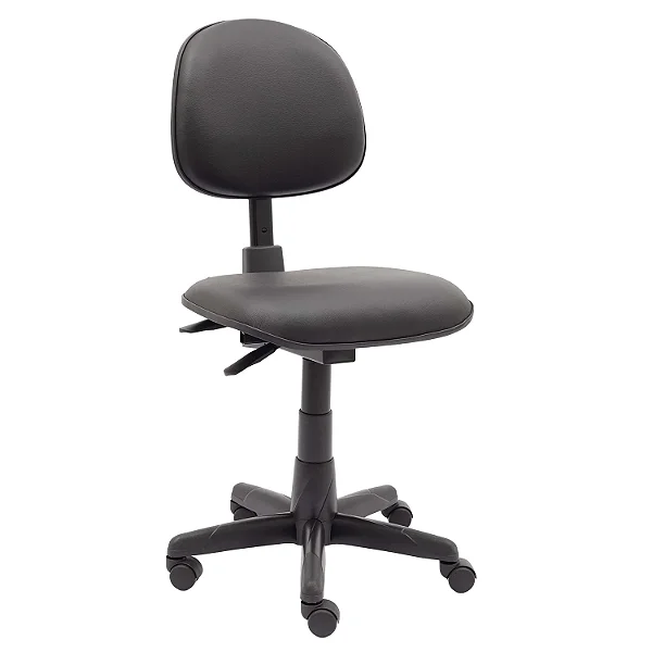 Cadeira Giratória Executiva Baixa Lisa Back System Ergonômica (NR-17) Sem Braços - 31116 - Casa das Cadeiras Goiânia