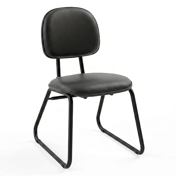 Cadeira Fixa Secretária Base Trapézio - 38498 - Casa das Cadeiras Goiânia