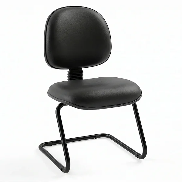 Cadeira Fixa Executiva Lisa Base em "S"- 32134- Casa das Cadeiras Goiânia